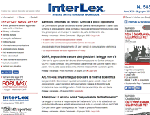 Tablet Screenshot of interlex.it